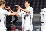 【日本代表】デビュー戦で2ゴールのMF稲垣祥「特徴を見せられた」、同僚・中谷進之介との同時デビューは「グランパスサポーターが喜んでくれたら」
