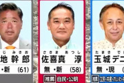 【9/11沖縄知事選】玉城デニーvs佐喜真淳vs下地幹郎