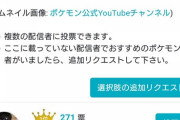 『ポケモンゲーム実況者総選挙』あの男が一位に