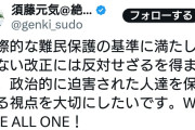 【大悲報】国民民主党が須藤元気を擁立　本人は難民受け入れ推進派ｗ