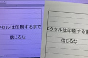 お前らが笑った画像を貼れ！　Excelの印刷は信じるなｗｗｗ