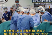世界初　男児へ肺・肝の生体同時移植に成功　40代両親と60代祖父がドナーに