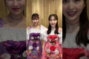 【TikTok】『夏菜子ちゃんれにちゃんペアで撮影』｢ももたかぎ尊い」｢指ハートになってなくて可愛い 」｢最後かわいすぎるぅ」