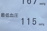 わいの血圧がやばい、、（※画像あり）