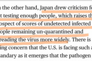 【隠蔽の安倍】米メディア「日本は十分な検査をしていないので、感染者データのグラフから除外する」