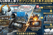 【東京・国分寺】ガソリンや軽油など4万4000Lを下水に流した解体業者、爆発して発覚　社員４人を逮捕