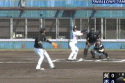 【練習試合ヤクルト対ロッテ】ロッテの守備…