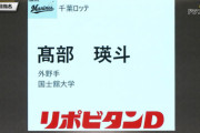 ドラフト速報！ロッテ3巡目指名は国士舘･髙部瑛斗外野手！