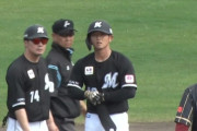 ドラ6ルーキー立松、センターオーバータイムリー3ベース！