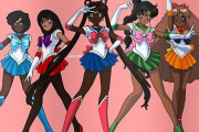 【画像】黒人「セーラームーンを黒人にしてみた！w」