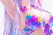 【FGO】水着のカーマちゃんイラスト！！　カラフルなビキニがいいですね！！
