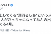 ハライチ岩井『Twitterに浮上してくる"潤羽るしあ"という人と"中西アルノ"という人がごっちゃになってなんの出来事かわからなくなってる4月。』【乃木坂46】