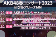 AKB48春コンサート2023、声出し応援に関する制限を変更