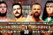 アレックス・コグリン ゲイブリエル・キッド vs オージー・オープン『WORLD TAG LEAGUE 2022』