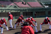 カープ2軍今春初の練習試合！木下適時三塁打！高木同点打！矢野決勝打で逆転勝利！田村＆前川にもヒット！【広島5-4日本新薬】