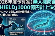 【速報】小泉防衛相(覚醒)、俺達が求めていることを実行「無人機の沿岸防衛体制に1千億円」26年度予算案