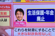 竹中平蔵「生活保護と年金を廃止することで大きな財政負担無しに制度が作れるようになる」