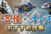 【驚愕】えぇ…ｗ「武器種×オトモ おすすめ診断」をやってみた結果ｗｗｗｗｗ