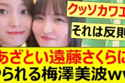 あざとい遠藤さくらにやられる梅澤美波ww【乃木坂46・乃木坂配信中・乃木坂工事中】