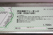 【踊り子】伊豆急のご利用にはフリーパスがお便利です　※なおクレカ【伊豆急】