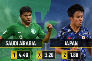 ◆W杯予選◆サウジ×日本、ブックメーカーオッズは日本優勢予想…サウジ4.4ドロー3.2日本1.88…