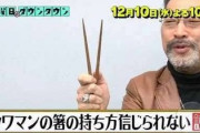 彼氏のお箸の持ち方が「クワマン方式」だった