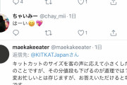 【悲報】キットカット公式Twitterさん、都合の悪いツイートには頑なに返信しない・・・・・・
