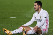 アザール、右足負傷で３～４週間の離脱…レアル加入後で8度目の負傷　出場率はわずか30％に