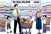 【驚愕】一家の食費、月9万円を突破
