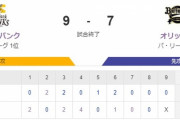 【9-7】ホークス乱打戦を制し勝利！！！４番山川５打点の猛打賞でチームを救う