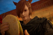 【FF14】7.0トレーラーでグラハが食べていたタコスが手に入るかも！？7.0エリアにはタコス屋が存在していることが判明！