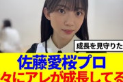 【櫻坂46】佐藤愛桜プロ、徐々にアレが成長してると話題に…