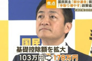 国民民主｢基礎控除等178万円に引き上げ｣ 政府｢実現したら7.6兆円の減収！｣ 日経新聞｢高所得者ほど恩恵大きい！｣
