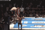 【GIF】プロレスはドリフだとか言ってるヤツ、このgif見ても同じこと言えるか？