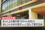【悲報】中川翔子さんを脅迫して書類送検された男、Twitterじゃなくて5chの書き込みだった