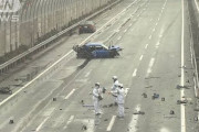 【動画】 京葉道でインプレッサ大破、運転手が投げ出され死亡　５時間半通行止めで大渋滞