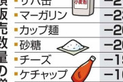 値上げで食品販売が大幅減　日用品は底堅く、民間調査