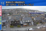 【速報】NHK中継で「家」が倒壊する瞬間が映る