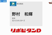 西武育成１位は野村和輝「身体能力の高い独立リーガー」