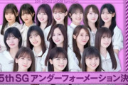 【乃木坂46】『車道側』フロント、筒井あやめセンター。サイドに菅原咲月と冨里奈央。全くアンダーのフォーメーションに見えない・・・