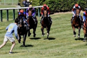 【海外競馬であわや大惨事】コースに人が乱入　現地アナ激怒「全くもってふざけた野郎だ」