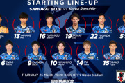 【速報】サッカー日本代表、韓国戦のスタメン発表キターー！！wwwww