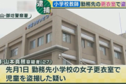 女子更衣室に隠しカメラ　盗撮の疑いで小学校教師(27)を逮捕