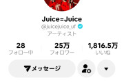 【朗報】Juice=Juiceさん、TikTokフォロワー数「25万人」突破ｷﾀ━━━━(ﾟ∀ﾟ)━━━━!!
