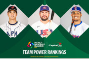 WBC出場20ヵ国のパワーランキングで1位は日本、2位はアメリカ、最下位はブラジル