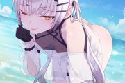 【FGO】水着のメリュジーヌイラスト！！　ウィンクいいですね！！
