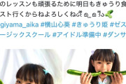 【炎上】女子小学生アイドル「きゅうり美味しい」→炎上ｗｗｗｗｗｗｗｗｗ（画像あり）