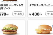 【悲報】最新のマクドナルドさん、想像よりちょっぴり高い