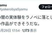syamuさん41歳「ネットの闇の実体験をラノベに落とし込んだら面白い作品ができそうだな。」
