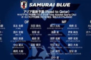海外の反応「羨ましい…」サウジ＆豪州戦に臨む日本代表メンバー発表！中国から羨望の声